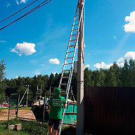 Монтаж щита учёта